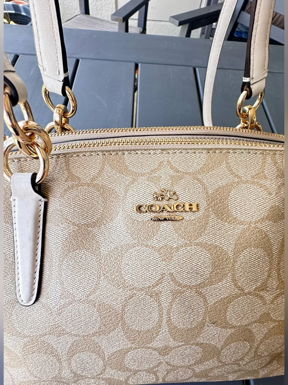 Coach Shoulder Bag F58291 White